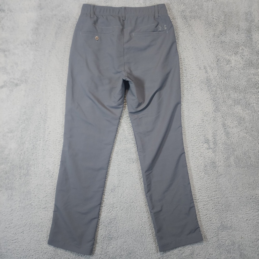 Under Armour Performance Pants Mens 30x30 Gray Golf Chino Elastic Waist Stretch - Picture 5 of 11